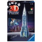 Puzzle 3D Budynki Nocą Wieżowiec Chrystler
