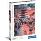 Puzzle 500 elementów High Quality Wieczór w Kioto