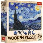 Puzzle drewniane 200 elementów Gwiaździsta Noc Vincent van Gogh