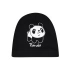 NINI Czarna czapka niemowlęca PANDA z bawełny organicznej dla chłopca r.44