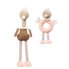 Baby Ono zestaw zabawek edukacyjnych-przytulanka i grzechotka Ostrich 5901435413166