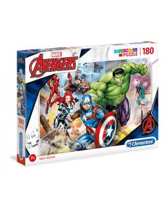 Puzzle 180 elementów Super Kolor - Avengers