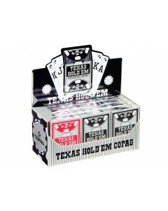 Karty poker Texas PC PEEK srebrne GXP-704145