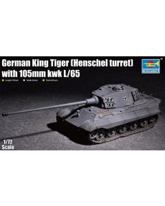 Plastikowy model do skejania King Tiger w/ 105mm kWh (Henschel Turret)