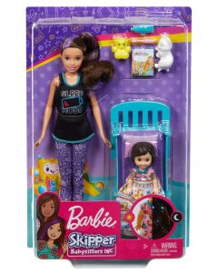 Lalka Barbie Opiekunka Zestaw Lalki Czas na sen GXP-737025