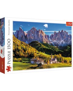 Puzzle 1500 elementów Dolina Val di Funes Dolomity Włochy GXP-761033