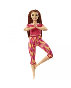 Lalka Barbie Made to Move Kwieciste Czerwony strój GXP-763703