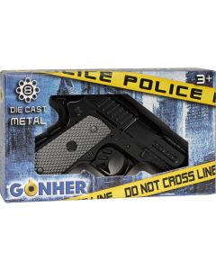 Pistolet policyjny metalowy 8 naboi Gonher GXP-784323