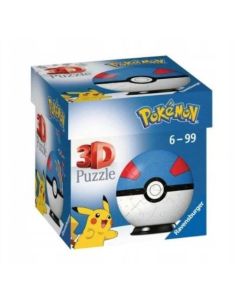 Puzzle 54 elemnty 3D Kula, Pokemon niebieska GXP-790200