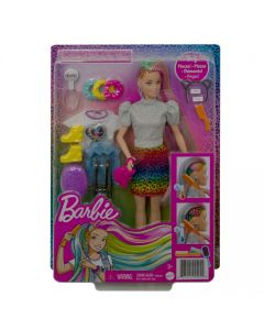 Lalka Barbie Fryzura Kolorowa panterka GXP-790571