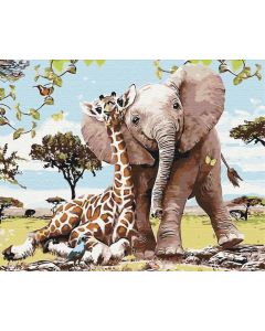 Obraz Paint it! Malowanie po numerach. Przyjaciele z safari GXP-792704