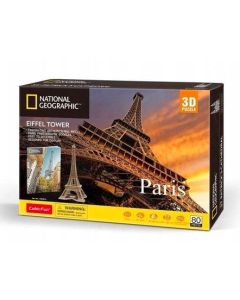 Puzzle 3D National Geographic Paryż Wieża Eiffla 80 elementów