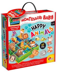 Gra Montessori Baby pudełko - Szczęśliwe zwierzęta GXP-830394