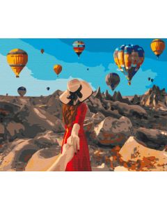 Obraz Malowanie po numerach - Podróżnik z Kapadocji GXP-837505