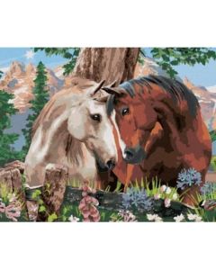 Diamentowa mozaika - Zakochane konie