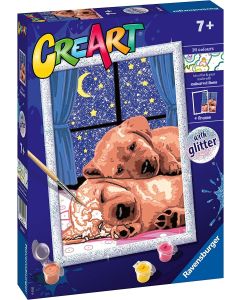 Malowanka CreArt dla dzieci Śpiące psiaki GXP-843517