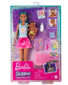 Lalka Barbie Opiekunka Zestaw Usypianie maluszka GXP-856866