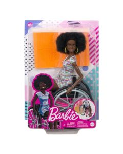 Barbie Fashionistas Lalka na wózku strój w serca