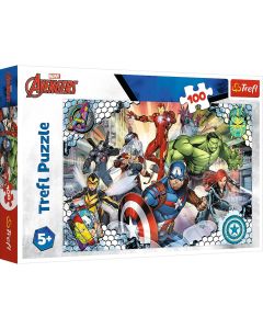 Puzzle 100 elementów Sławni Avengers