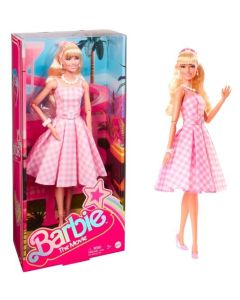 Lalka filmowa Barbie Margot Robbie jako Barbie w różowej sukience GXP-879681
