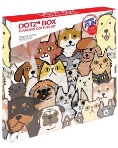 Zestaw Diamond Dotz - Psy i Koty pudełko