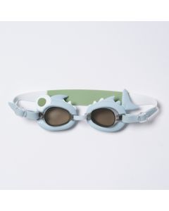 Okulary pływackie dla dzieci - Shark Tribe, Khaki GXP-894447