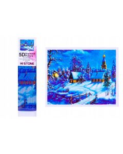 Diamentowa mozaika - Wioska zimą GXP-907999