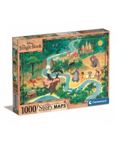 Puzzle 1000 elementów Story Maps Księga Dżungli GXP-910337