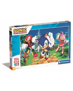 Puzzle 104 elementy Maxi Sonic GXP-910369