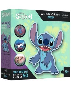 Puzzle drewniane 50 elementów Lilo i Stitch