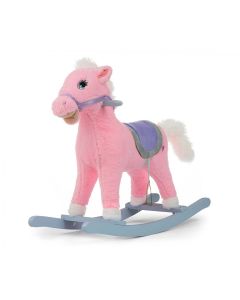 Koń na biegunach Łatek Pink