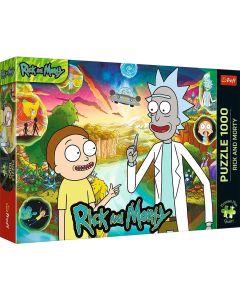 Puzzle 1000 elementów Premium Plus Rick i Morty