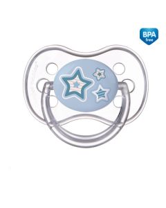 Canpol Babies Smoczek Uspokajający Silikonowy Symetryczny 18M+ Newborn Baby 22/582_BLU