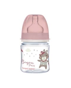 CANPOL BABIES butelka szeroka antykolkowa 120 ml EASY START, BONJOUR PARIS 35/231_PIN