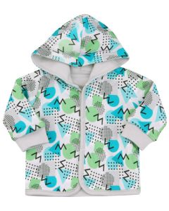 NINI Dwustronna bluza niemowlęca LITTLE DRONE z bawełny organicznej dla chłopca r.80