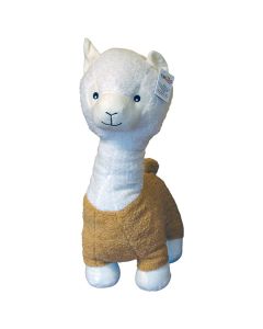 Tulilo-zabawka pluszowa lama Alina biało-beżowa/kremowa 50cm