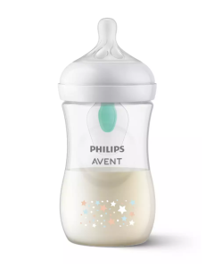 Avent Butelka dla niemowląt 260 ml responsywna Natural z Air Free vent 1m+ dekor SCY673/82