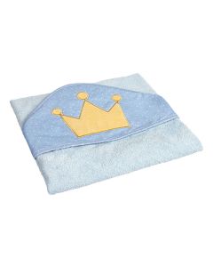Canpol Babies ręcznik z kapturkiem -okrycie kąpielowe dla niemowląt 85x85cm King