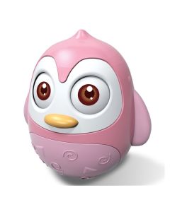 Baby Mix  Zabawka wańka wstańka  pingwin różowy 8596164049389
