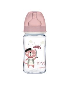 CANPOL BABIES butelka szeroka antykolkowa EASY START, BONJOUR PARIS 35/232_PIN