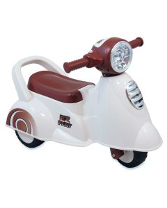 Baby Mix -  pojazd dla dzieci z dźwiękiem  Scooter biały