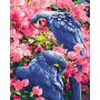 Obraz Malowanie po numerach - Ptaki w kwiatach GXP-837503