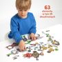 Puzzle kreatywne 63 elementy - Robot Lab GXP-865915