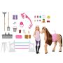 Lalka Barbie zestaw ze stajnią, koniem i akcesoriami
