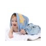 Canpol Babies ręcznik z kapturkiem -okrycie kąpielowe dla niemowląt 85x85cm King